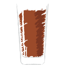 Amber Beer Illustration