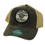Black trucker cap